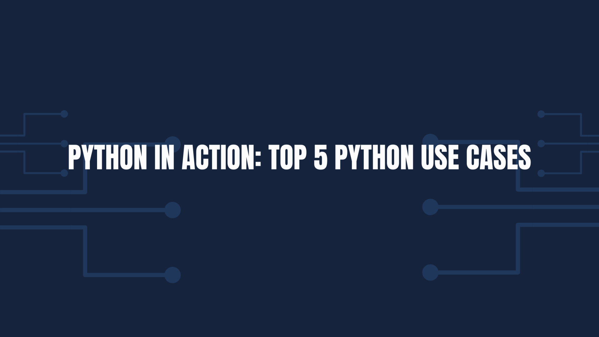 Python in Action: Top 5 Python Use Cases