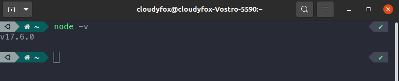 Checking if node version 17 is installed - How to setup MongoDB and Node.js in Linux (Ubuntu)