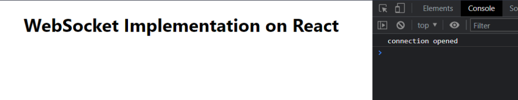 Implementating WebSockets in React