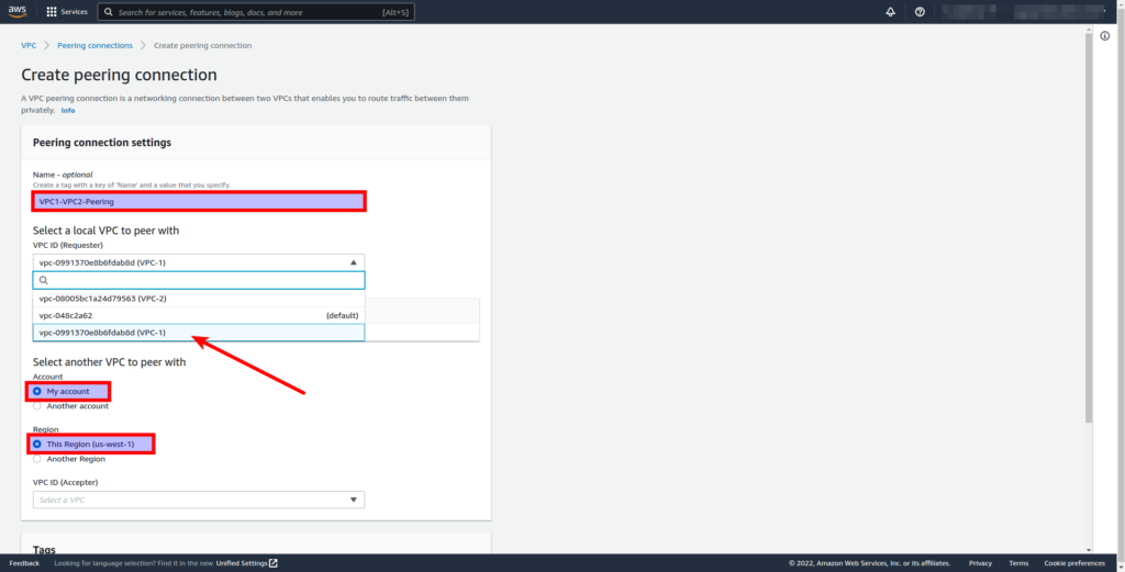 AWS VPC Peering