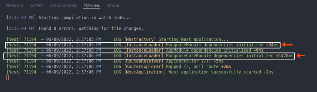 Connection success to the MongoDB