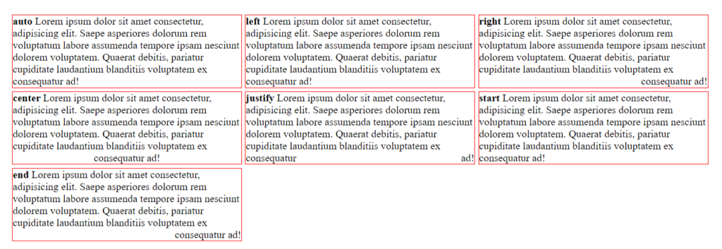 text-align-last