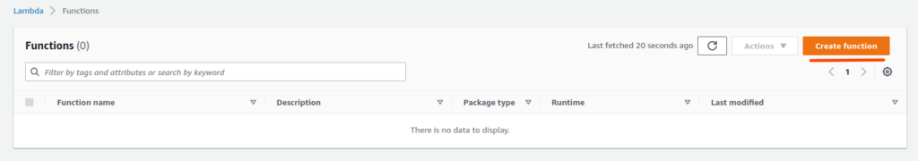 Creating a lambda function - create a simple rest API in Node.js using AWS Lambda