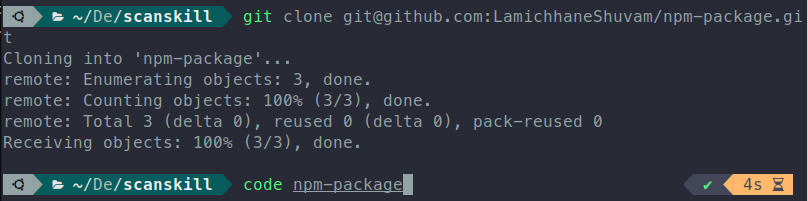 Cloning the git repository