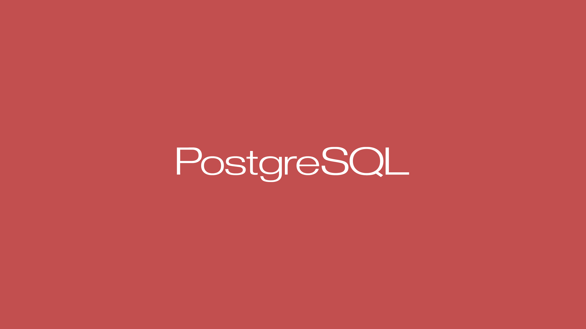 Using PostgreSQL With Node.js