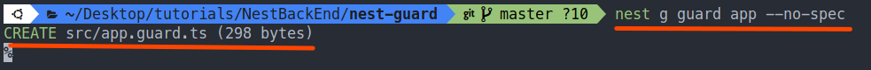 Generating Guards in NestJS