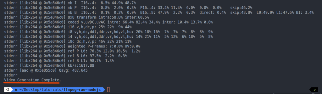 run raw FFmpeg commands in NodeJs