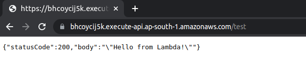 lambda browser response